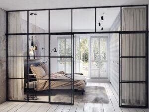 thi công vách ngăn phòng ngủ đẹp